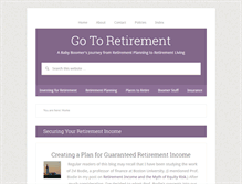 Tablet Screenshot of gotoretirement.com